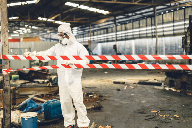 Professional Crime Scene Cleanup technician working in Syosset, NY